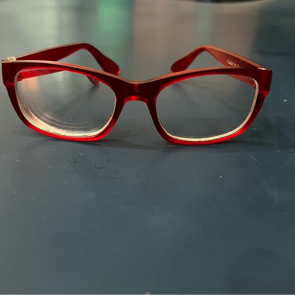 Dresden red eyeglasses frames - size small - Picture 4 of 5